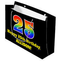 25th Birthday ~ Fun, Colourful, Vibrant, Rainbow 2