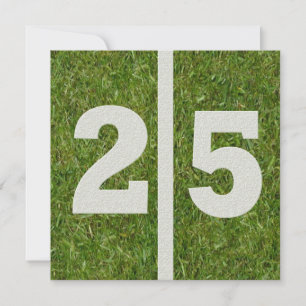 25th Birthday Invitation