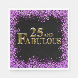 25th Birthday Napkin