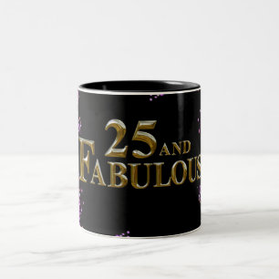 25th Birthday Two-Tone Coffee Mug