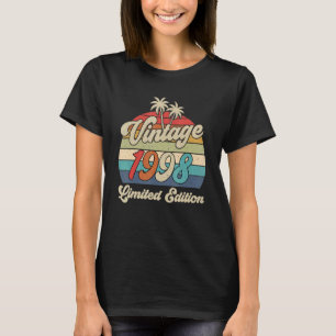 25th Birthday Vintage 1998 25 Years Old T-Shirt