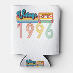 25th Birthday Vintage Retro 1996 Cassette Tape Can Cooler