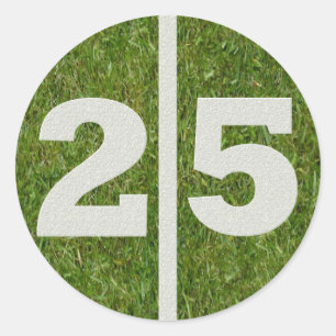 25th Birthday Yard Sticker