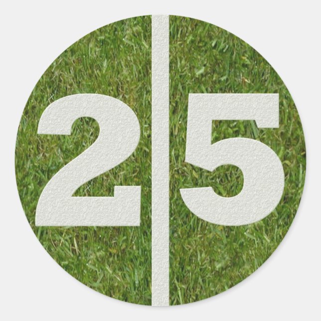 25th Birthday Yard Sticker (Front)