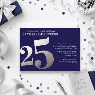 25th Business Anniversary Invitation