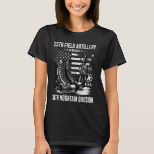 25th Field Artillery Regiment 10th Mountain Divisi T-Shirt