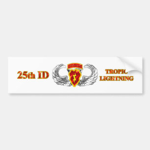 25th ID Airborne Tropic Lightning Bumper Sticker