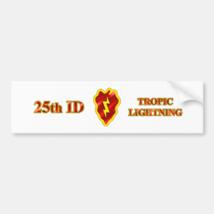25th ID Tropic Lightning Bumper Sticker