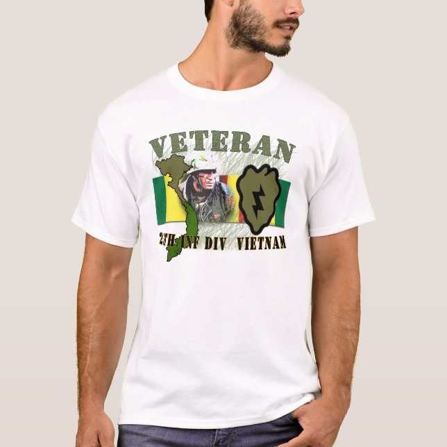 25th Inf Div - Vietnam (no CIB) T-Shirt (Front)