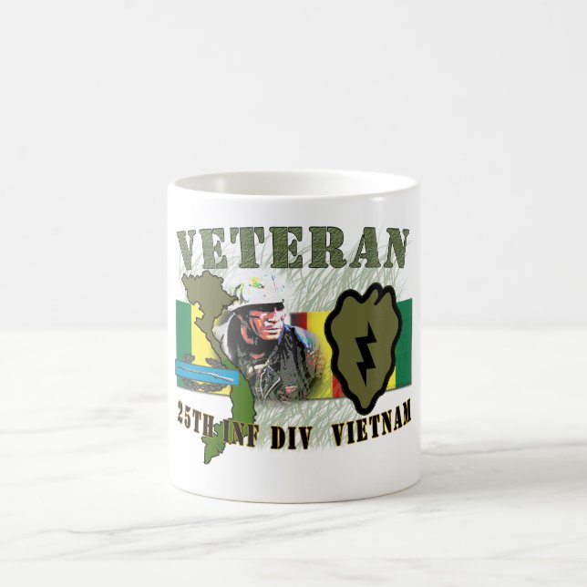 25th Inf Div-Vietnam (w/CIB) Coffee Mug (Center)