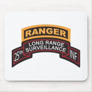 25th Infantry Division LRS Scroll, Ranger Tab Mouse Pad