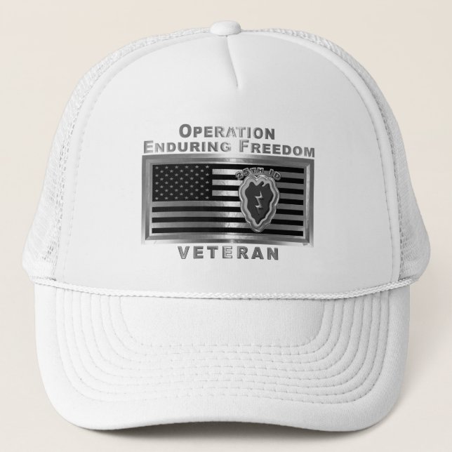 25th Infantry Division Operation Enduring Freedom Trucker Hat (Front)