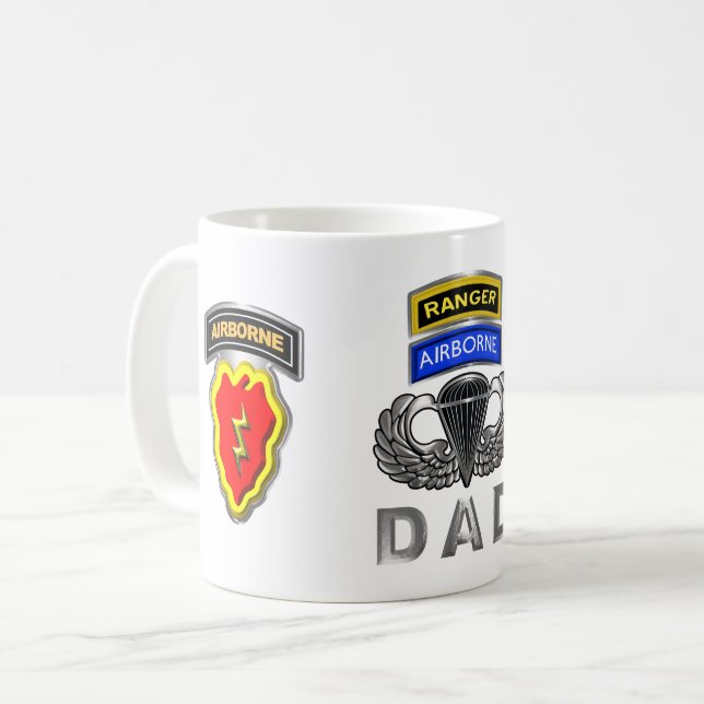25th Infantry Division Ranger Airborne Dad Coffee Mug (Front Left)