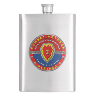 25th Infantry Division Retired Hip Flask