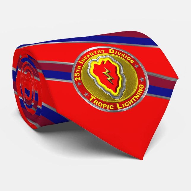 25th Infantry Division “Tropic Lightning” Neck Tie (Rolled)