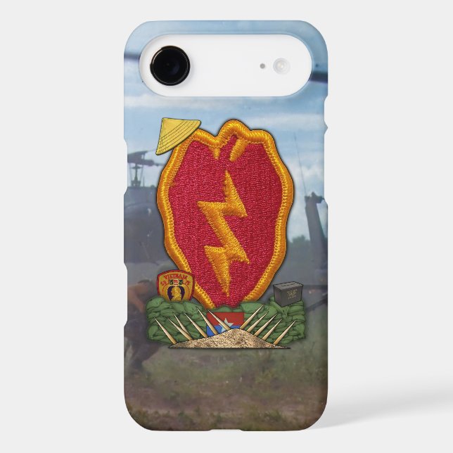 25th Infantry Division Vietnam Nam War Case-Mate iPhone Case (Back)
