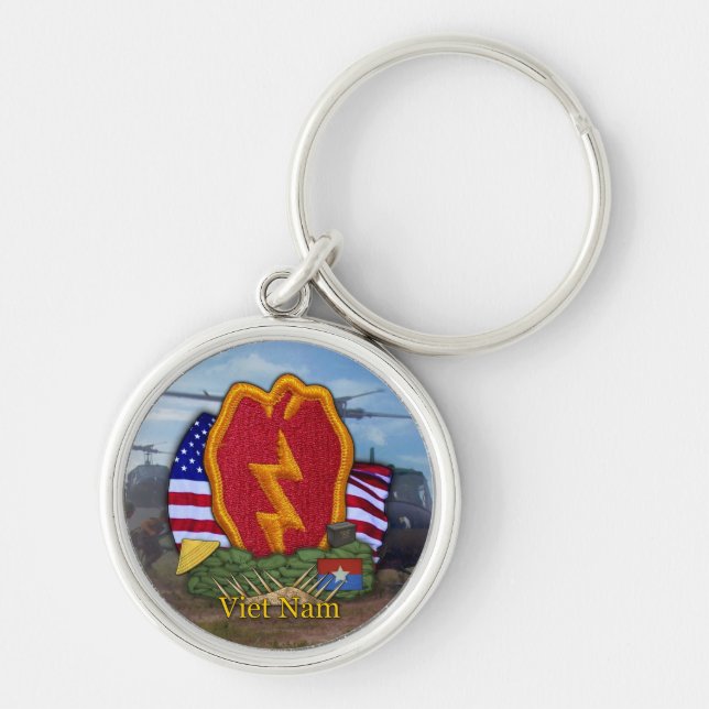 25th infantry division vietnam vets veterans Keych Key Ring (Front)
