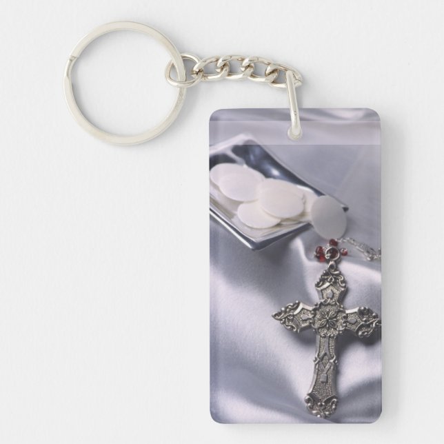 25th Ordination Anniversary Cross Host Key Ring (Front)