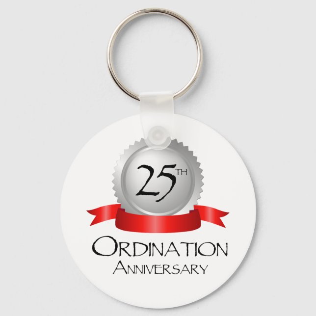 25th Ordination Anniversary Cross Host Key Ring (Front)