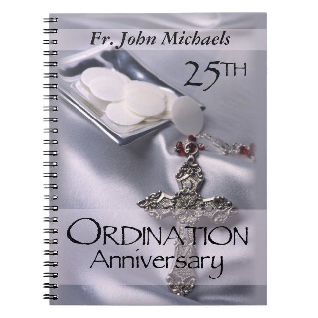 25th Ordination Anniversary Cross Host Notebook (Front)
