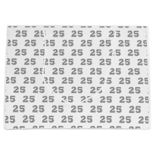 25th Silver Anniversary Birthday Gift Bags