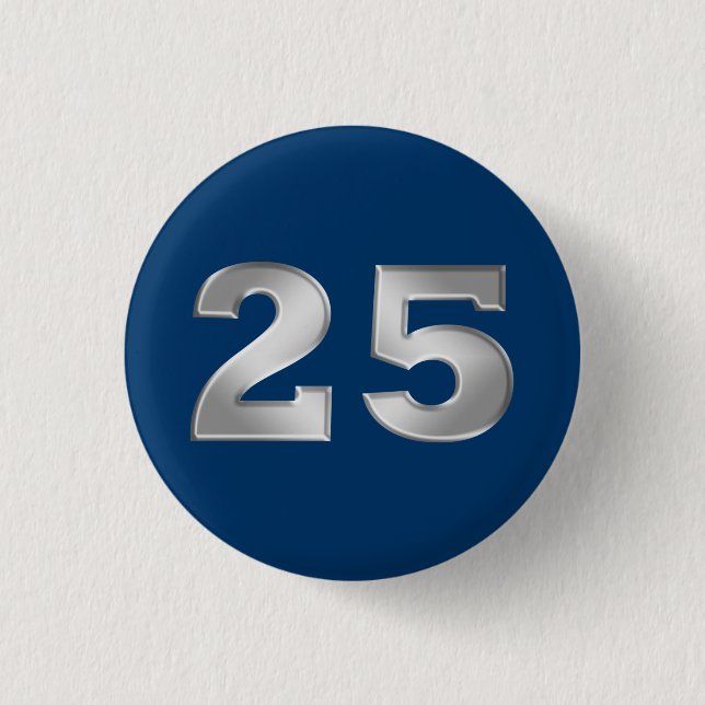 25th Silver Anniversary Buttons (Front)