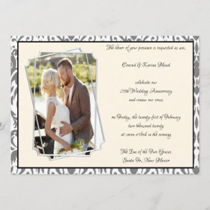 25th Silver Anniversary Celebration Invitation