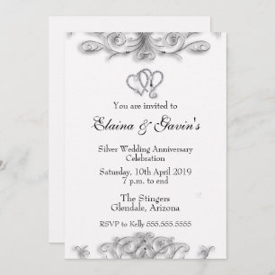 25th Silver Anniversary Invite