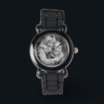 25th Silver Anniversary Photo Keepsake Watch<br><div class="desc">Upload your own favourite photograph of you and your significant other to create a personalised keepsake. Resize and position as needed to fill the watch face. Perfect for silver anniversaries (25th) or to celebrate weddings or engagements. Sample image was purchased from dreamstime.com and is for illustration purposes only. Choose from...</div>