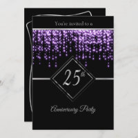 25th Silver Anniversary with Purple Starlights