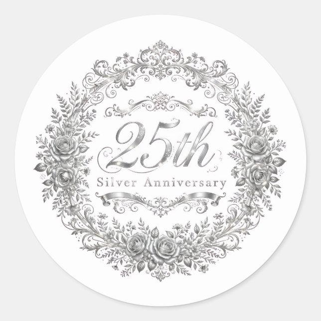 25th Silver Sticker (Front)