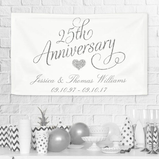 25th Silver Wedding Anniversary Banner (Creator Uploaded)