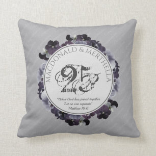 25th SILVER Wedding Anniversary   Christian Cushion