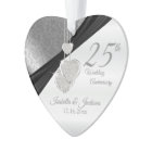 25th Silver Wedding Anniversary Keepsake