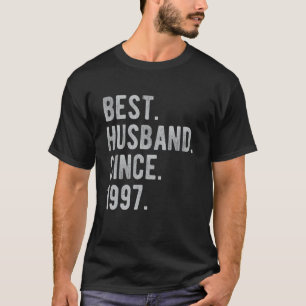 25th Wedding Aniversary For Him  Best Husband Sinc T-Shirt