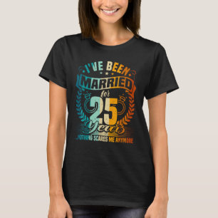 25th Wedding Anniversary, 25 Years Married, Husban T-Shirt