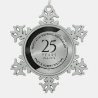 25th wedding anniversary black and silver 2