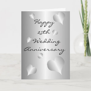 25th Wedding Anniversary Card