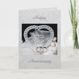 25th Wedding Anniversary Card