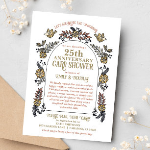 25th Wedding Anniversary Card Shower by Mail