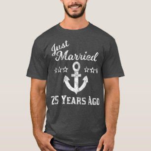 25th Wedding Anniversary Cruise Married 25 2019 T-Shirt