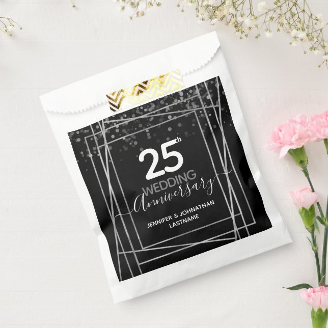25th Wedding Anniversary Favour Bags (Sealed)