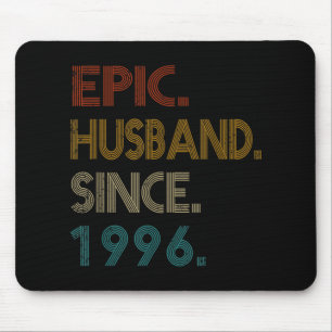 25th Wedding Anniversary Gift Him Epic Husband Mouse Pad