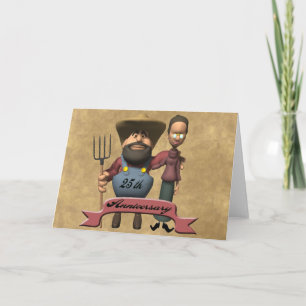 25th Wedding Anniversary Gifts Card