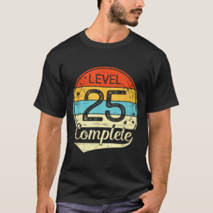 25th Wedding Anniversary Him Her Illustration T-Shirt