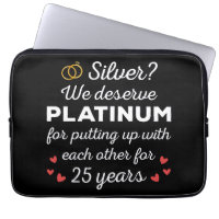 25th Wedding Anniversary I - Silver Funny Couple