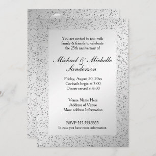 25th Wedding Anniversary Invitation