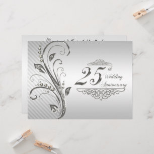 25th Wedding Anniversary Invitation
