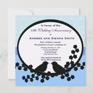 25th Wedding Anniversary Invitation