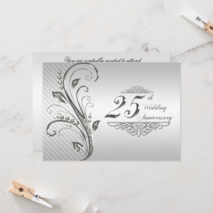 25th Wedding Anniversary Invitation